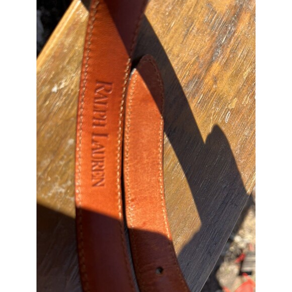 Ralph Lauren Genuine Alligator Leather Belt Dk Brown Sterling Silver Buckle 28 - Picture 10 of 16